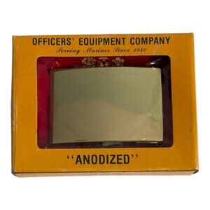 Vintage Officers' Equipment Company Anodized Brass Uniform Belt Buckle USMC NOS